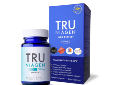 Multiple award-winning NAD+ boosting supplement, patented with Nicotinamide Riboside.